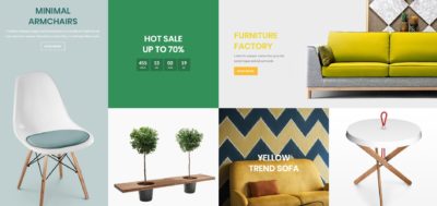 Furniture banners grid