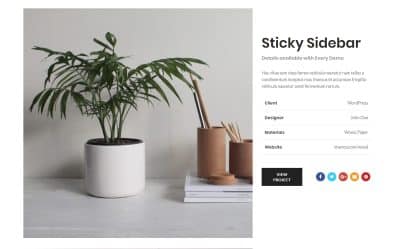 Sticky sidebar showcase