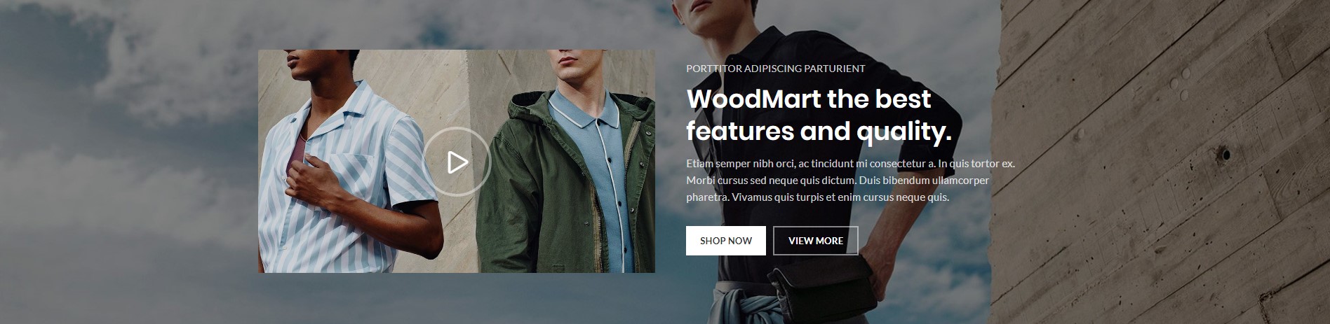 Full with image with video - WoodMart